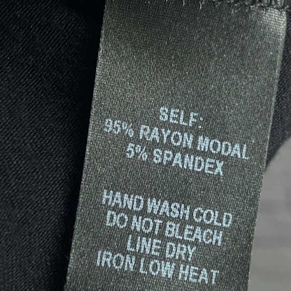 Lulus Small S Black Plot Twist Flounce Sleeve Stretch Flirty Mini Wrap‎ Dress - Picture 8 of 8